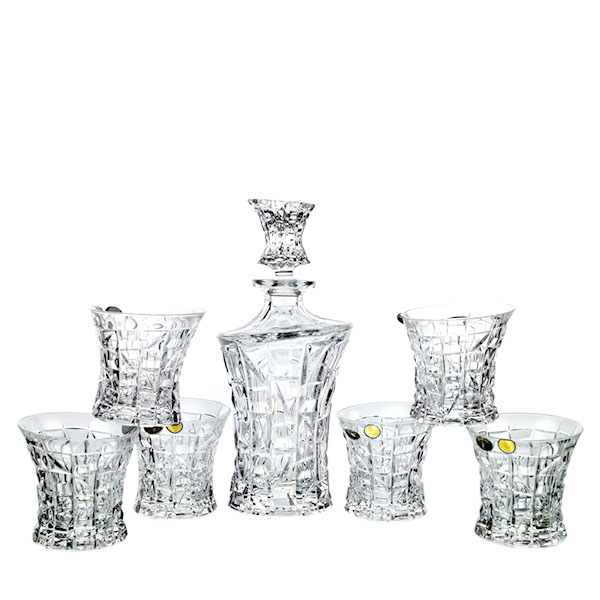 Комплект 6 чаши + бутилка Patriot - Crystal Bohemia